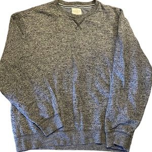 Weatherproof Original Crew Neck Sweatshirt Size L Gray Stretch Popover Men's